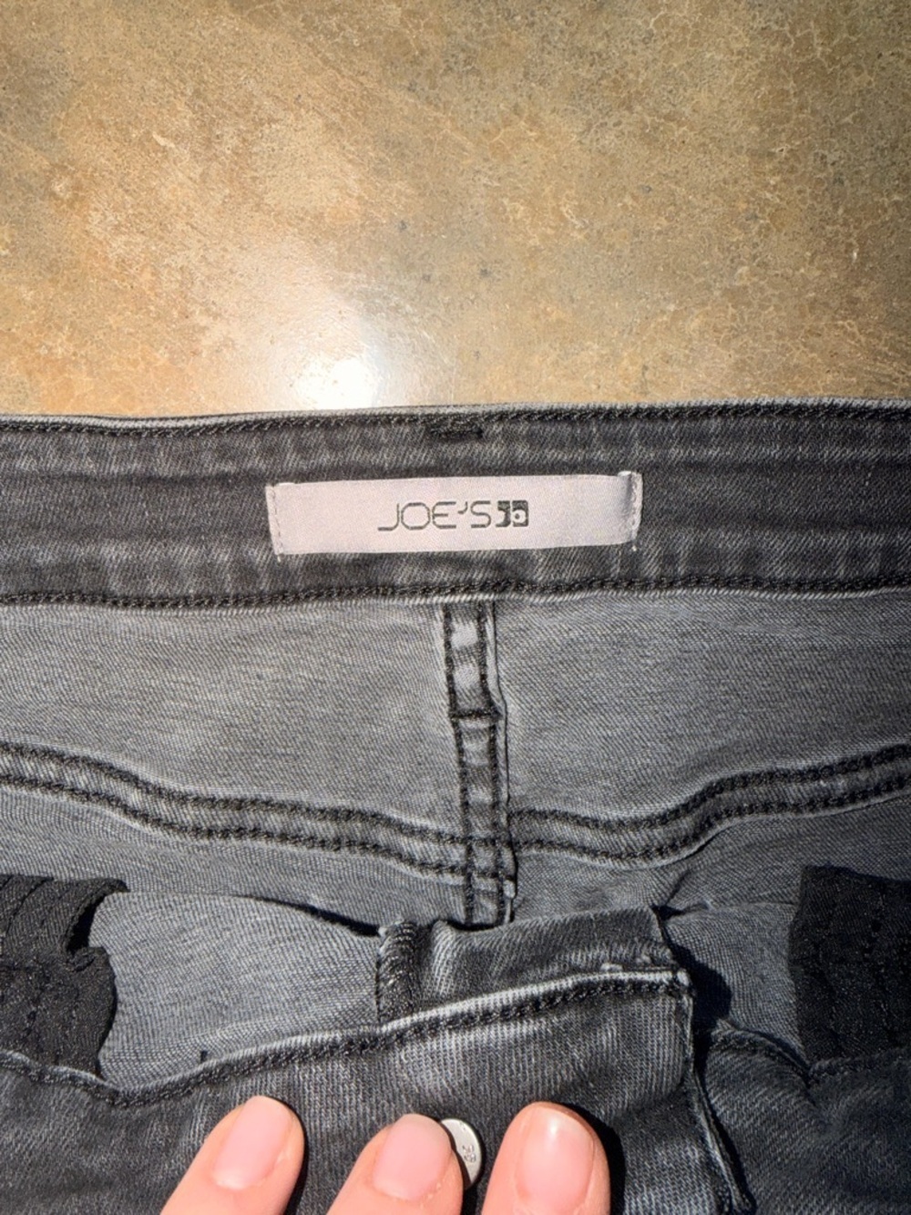 Joe’s Jeans Ginara High Rise Straight Leg Raw Hem Black Jeans Size 31 - Picture 5 of 10